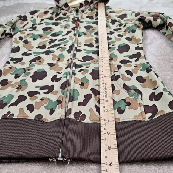 Burton Snowboards Hoodie Full Zip Sweatshirt Camouflage Long Sleeve Women's Sz S - Picture 4 of 10
